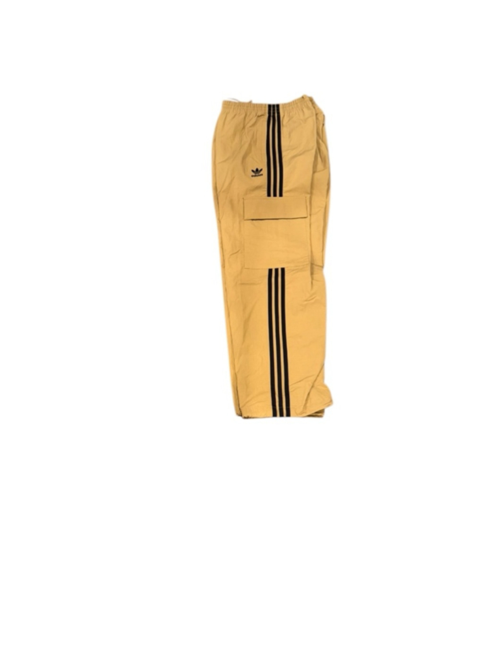 Men's Adidas Cargo Pants L Beige with Black Stripes